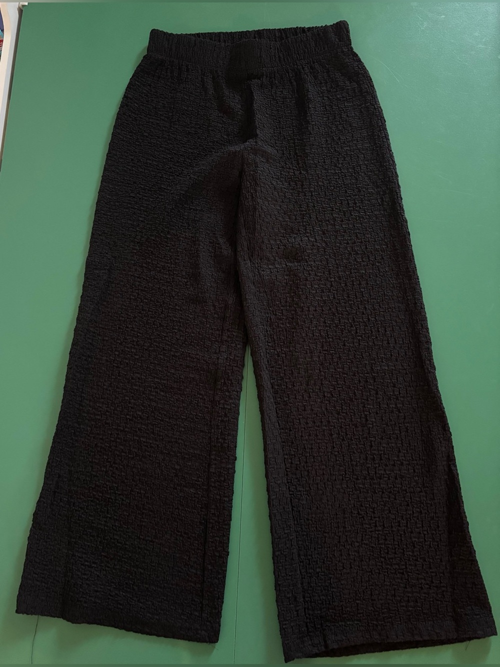 Truth By Republic XS Wide-Leg Cropped Pants and Sleeveless Button Tank Set Black - Picture 2 of 6
